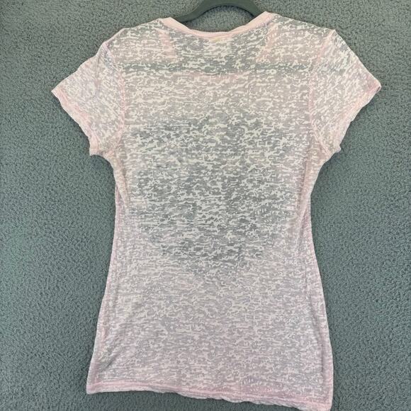 Y2k Burnout Baby Tee Womens XL Sheer Grunge Angels Cherubs VTG Hard Rock Hotel - Picture 7 of 8